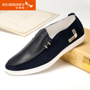 Red Dragonfly breathable genuine leather men's shoe 2015 summer styles fashion comfort casual fashion men's shoes