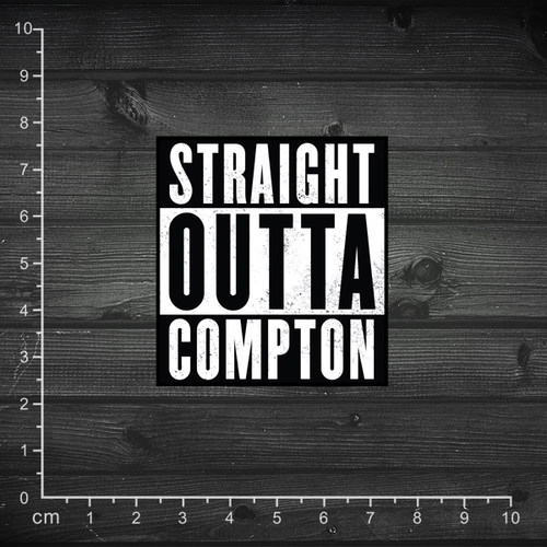 发10张电影冲出康普顿 Straight Outta 经典logo 箱贴 笔记本贴纸