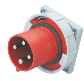 SFE上丰工业插头SF-633/634/635 3芯4芯5芯63A器具插座暗直装插座