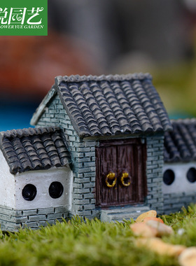 中式风摆件苔藓微景观生态瓶