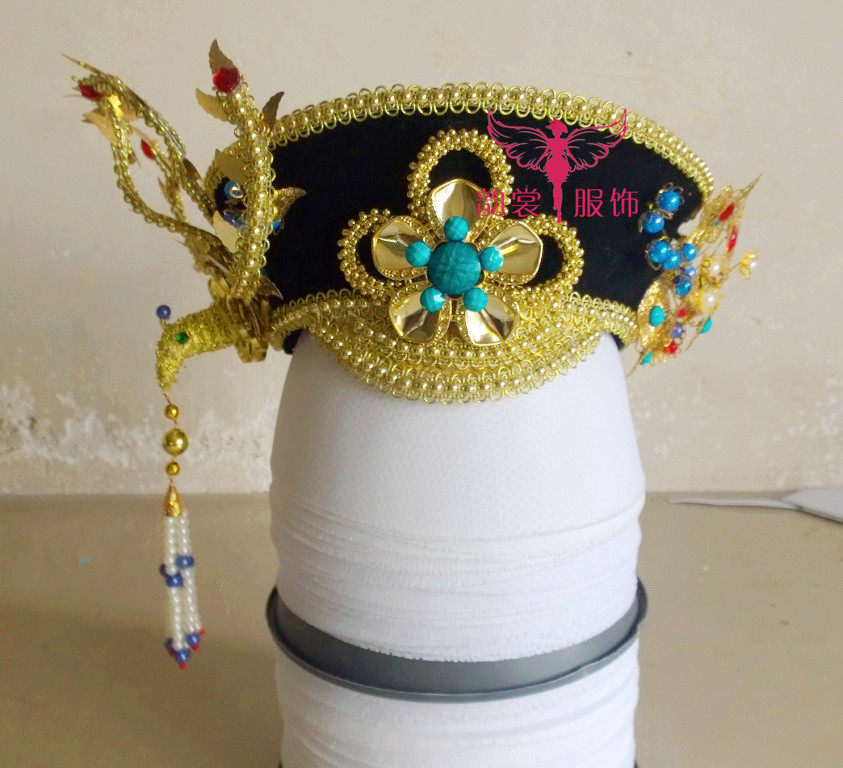 甄嬛传帽子古装头饰凤冠清宫影视剧拍照写真太后皇后发饰11974款