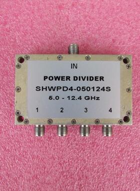 SHWPD4-050124S  5-12.4GHz 10W SMA射频同轴4路 一分四功分器
