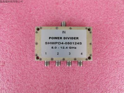SHWPD4-050124S  5-12.4GHz 10W SMA射频同轴4路 一分四功分器