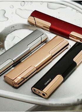 创意精致打火机 奥麦精品防风打火机AM108 薄款女士小巧打火机