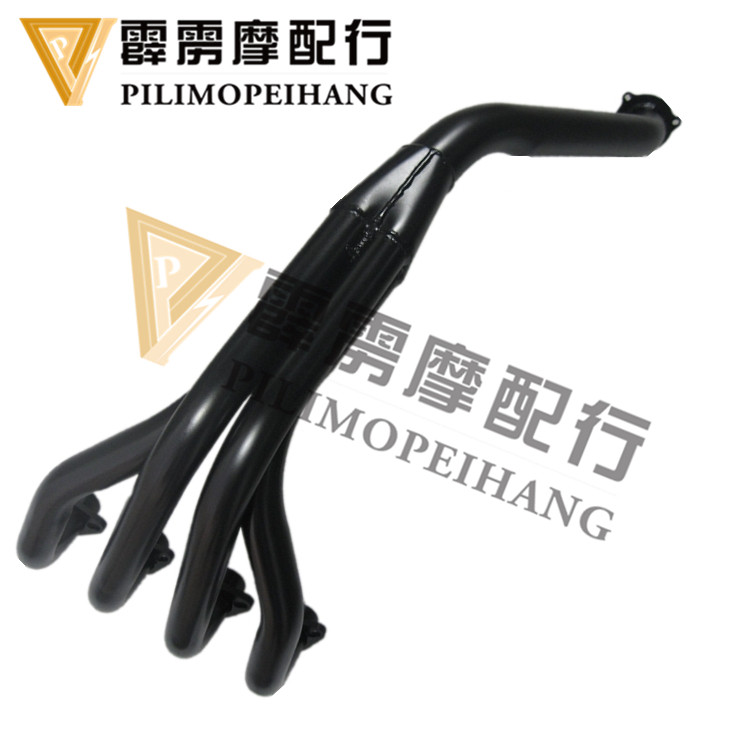 摩托车配件CB400 92-98 吹沙烤漆改装排气管前段