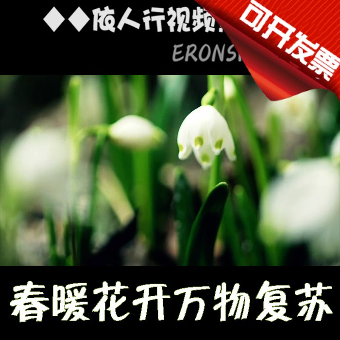 依人行LED素材VJ大屏幕舞台视频背景素材 春暖花开万物复苏延时