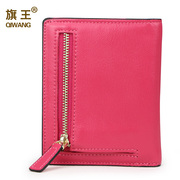 Queen-fall 2015 cute, wallet short Korean zipper leather money clip wallet purse handbag