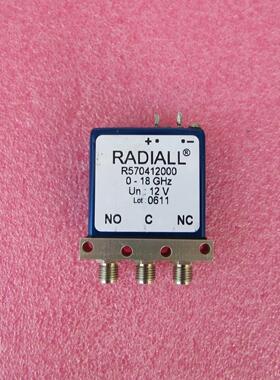 Radiall R570412000  DC-18GHz 300W 12V  射频同轴单刀双掷开关