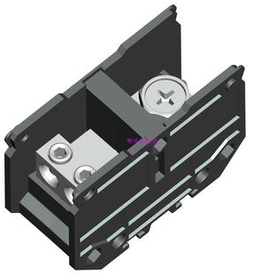 铜连接器端子排 接线端子排UTD 25一进二出Y型板式 面议 200I