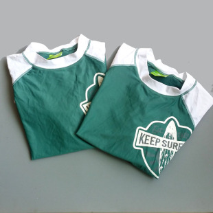 泳衣外贸男款 短袖 冲浪泳衣冲浪服 染色德国鹤牌成人男士 清仓特价