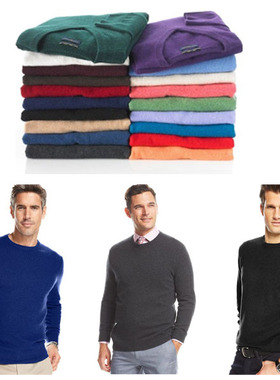 美国Club Room 男士圆领100%纯羊绒衫毛衣 多色 上海现货