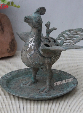 两用朱雀摆件礼品道具仿古青铜器