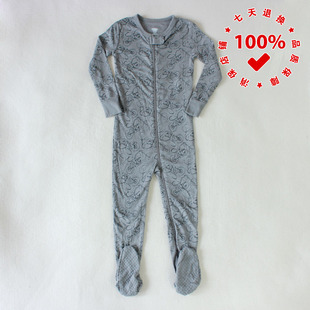 正品OLD NAVY老海军双人自行车婴儿哈衣拉链款长款爬服纯棉宝宝