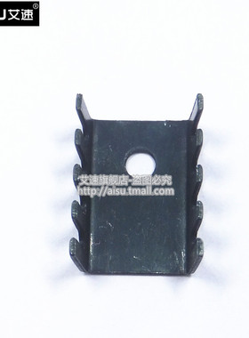 散热片 19*13*9mm 黑色 优质散热器 TO220用