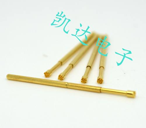 镀金头测试针PA100-H2（9爪梅花头）探针 1.36mm测试针 弹簧顶针
