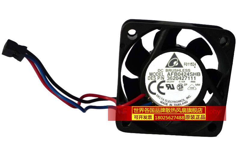 台达 4015 24V 0.18A 双滚珠风扇 AFB0424SHB-R00 支持停转报警