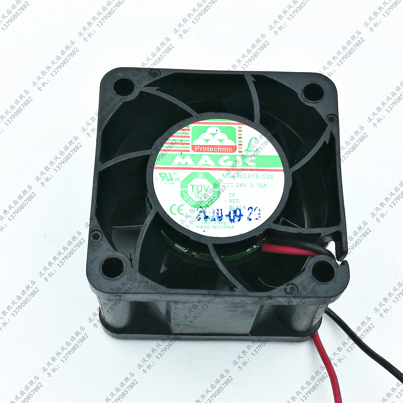 台湾永立MAGIC MGA4024YB-O28 4cm 4010 24V 0.15A变频器散热风扇