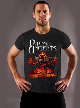 青少年学生DOTA2影魔T恤男短袖纯棉印花品质潮流圆领衣服半袖体恤