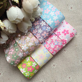 25mm 2.5cm小碎花朵罗纹带 儿童手工DIY发饰发夹蝴蝶结材料CC13