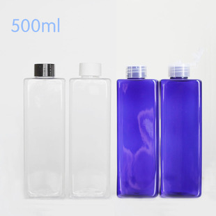 pet塑料瓶 500ml 方形 28牙 透明洗发水瓶纯露瓶口径化妆品分装