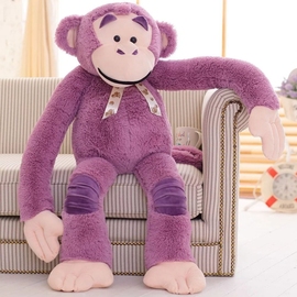 长臂猴子公仔大嘴，猴毛绒玩具猩猩抱枕，大号布娃娃男女生日礼物