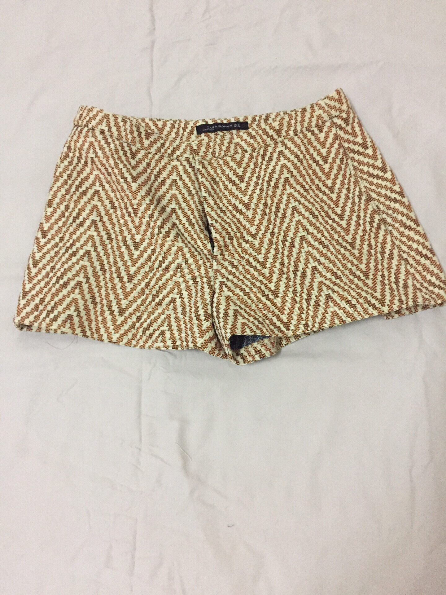 zara 短裤 图案短裤