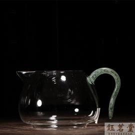 台湾茶具 自慢堂玻璃公道杯  绿繁星大自慢公道杯 茶海 分茶器