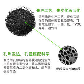 活性炭散装新房装修家用椰壳碳木炭去除甲醛竹炭包吸甲醛神器克星