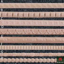 欧式实木线条雕花腰线压边条边框线中式背景墙装饰条家具柜子边线