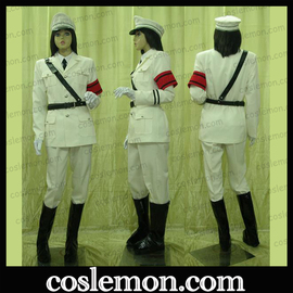 coslemon咎狗之血akira白色，军装cos服全套cosplay男女服装