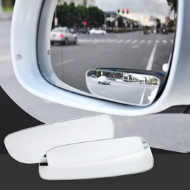 汽车用品后视镜小圆镜高清玻璃，无边倒车盲点镜，360度广角辅助镜