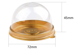 蛋黄酥包装盒单个装50克圆形，透明吸塑月饼盒月饼托绿豆饼3000个