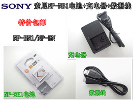 索尼dsc-tx55tx66tx100t99cw570相机数据线，np-bn1电池+充电器