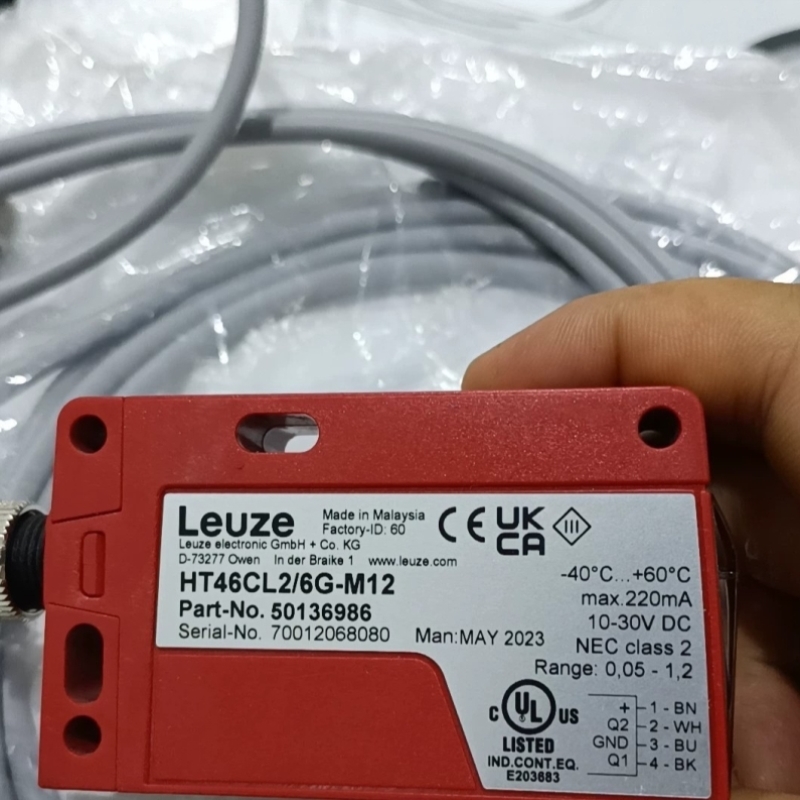 议价劳易测LEUZE HT46CL2/6G-M12 95成新，功能完好 总共1个
