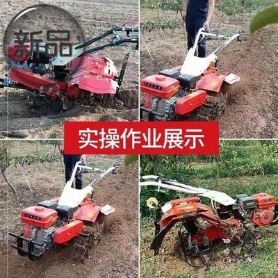 网红新用工具加强农用机n器除草机8小型多功能耕地开沟器省事割草