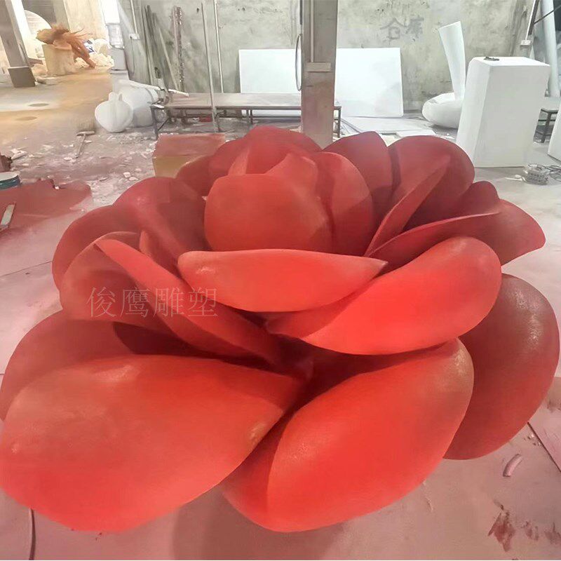 泡沫雕塑定制中欧式婚礼玫瑰牡丹立体花商场美陈影视橱窗道具摆件