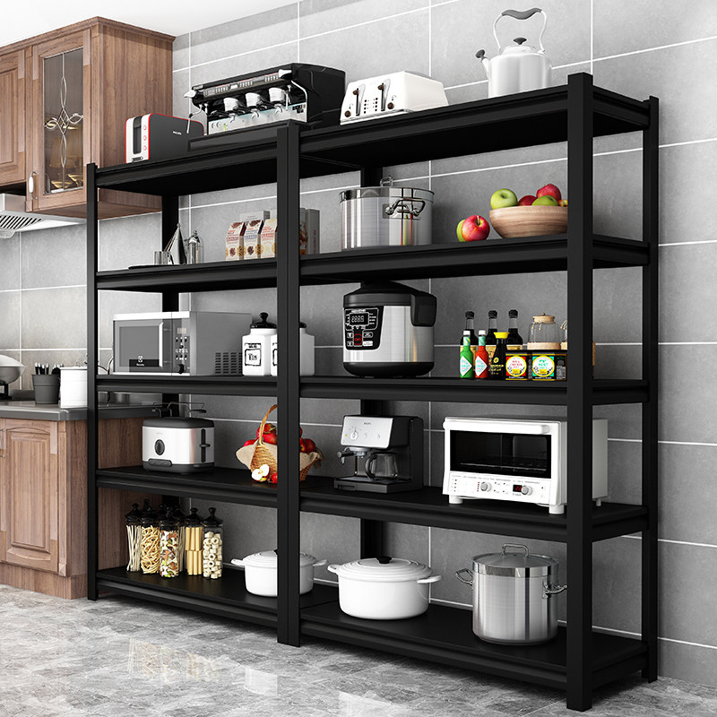 超市仓库家用展示架黑色货架储物架落地碳钢收纳多层铁架子置物架,商业/办公家具,仓储货架,淘宝优惠券,粉丝福利购,淘宝优惠卷