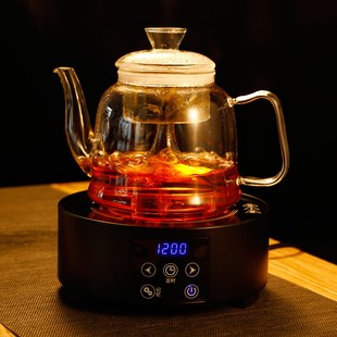 家用电陶炉全自动蒸煮茶壶玻璃耐高温加厚烧水智能保温煮茶器套装