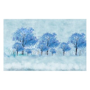 法式抽象艺术树林定制壁画高级感墙布客厅电视背景墙壁纸卧室墙纸