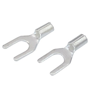 2024UT2.5 3冷压接线端子U型Y形叉形裸端头铜线鼻子镀银X接线耳