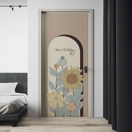 浴室门厕所门推拉门房门翻新贴移门改色贴纸玻璃门木门遮丑贴防水