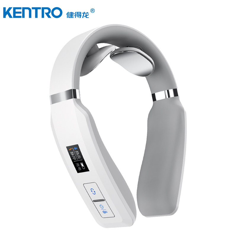 健得龙颈椎按摩器颈椎按摩仪 颈部电脉冲加热按摩仪 时尚按键款