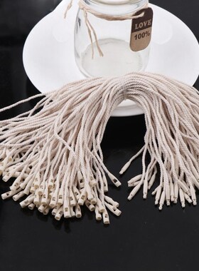100Pcs Medium  Clothes Cotton Tag Rope Cords Hanging Tablet