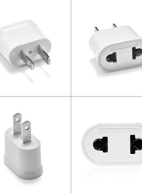 10pcs European EU KR Plug Adapter Converter China US to EU