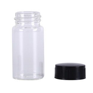 1pc 20ml Clear Lab Small Glass Vials Bottles Containers With