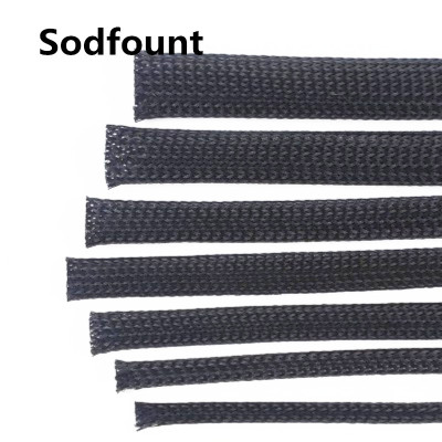 10M Cable Sleeve black Wire Protection PET Nylon Cable wire
