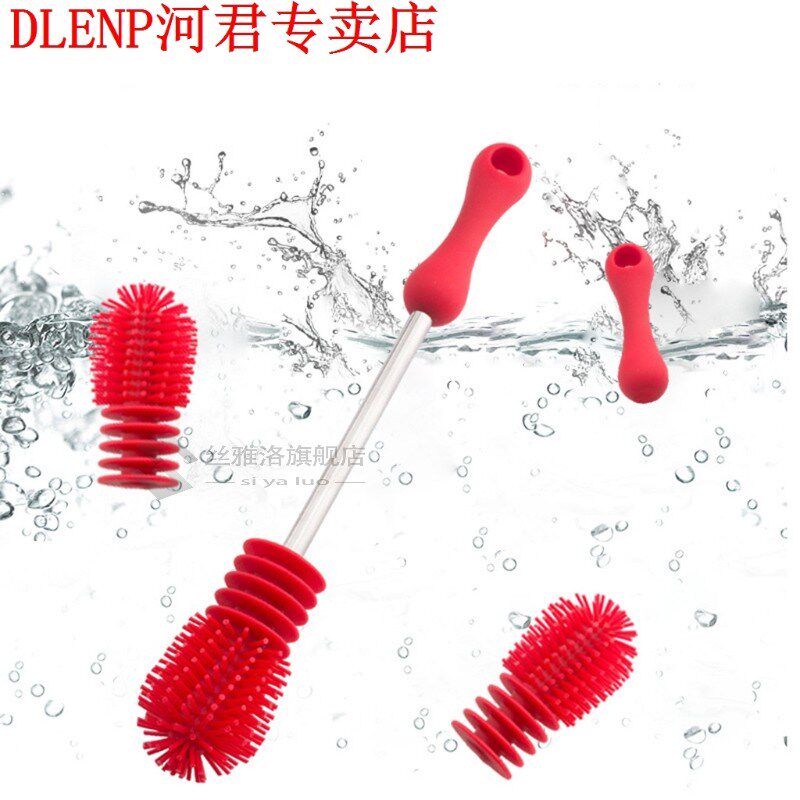 For Washing Cleaning baby bottle brush Rotary Handle Long Ha