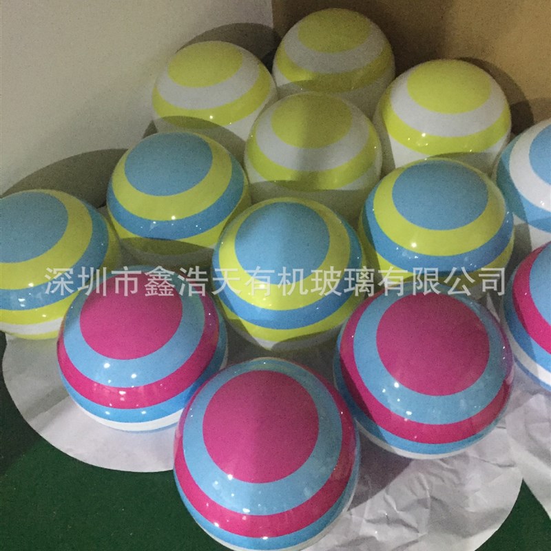 厂促定制装饰亚克力带灯圆球大型亚克力圆球地球罩灯罩可图案灯品