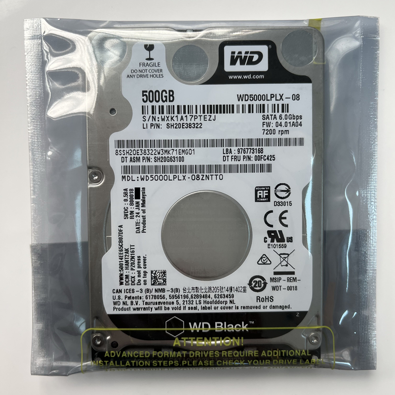 WD5000LPLX全新32M西部数据企业级2.5G寸7200转500G笔记本电脑硬