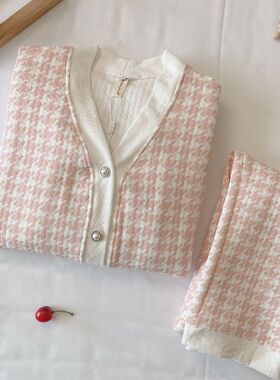 月子服春c秋10月份纯棉产后待产孕妇哺乳睡衣空气棉11冬装家居服